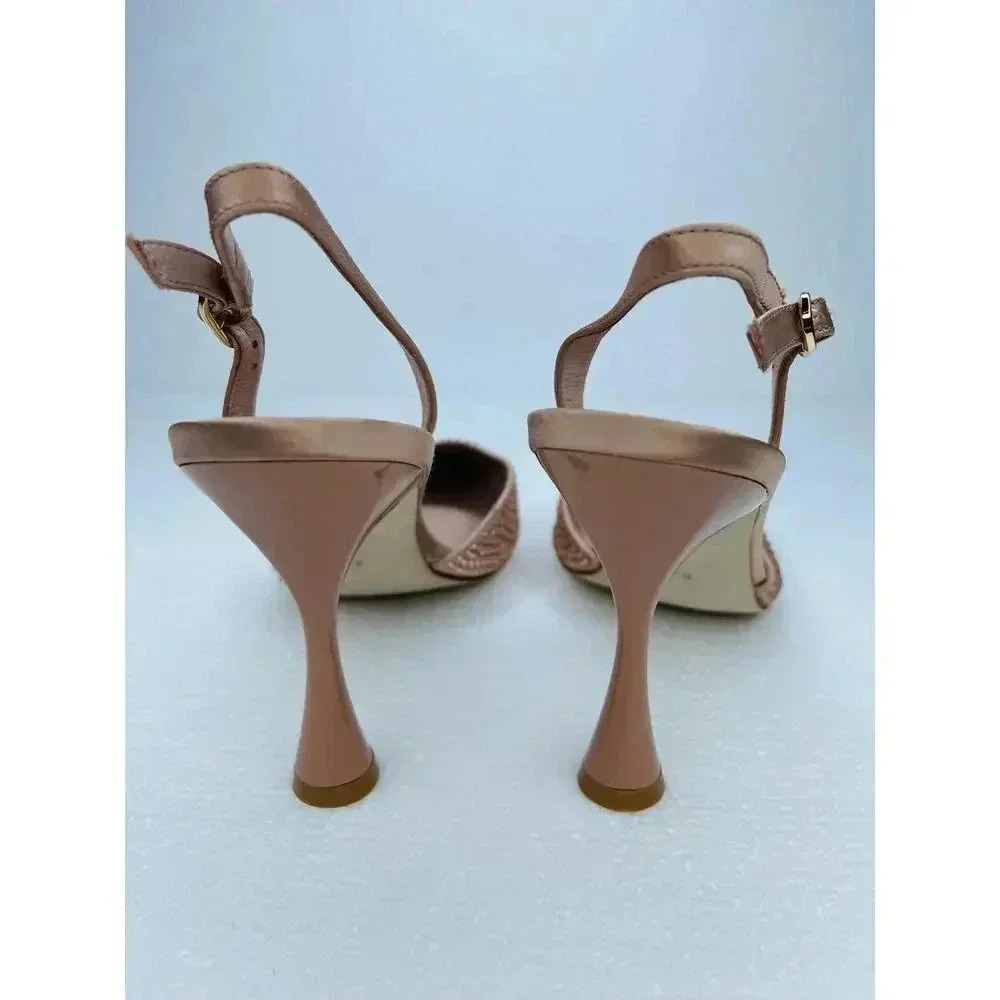 Jeffrey Campbell Zivote slingback pump heels size 8.5 embellished - Picture 6 of 11